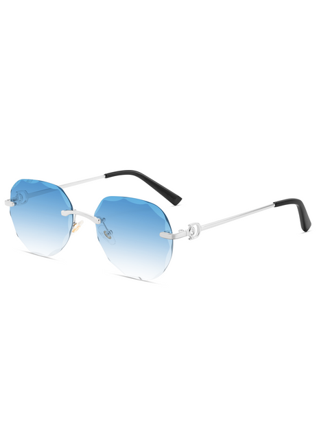 Rimless Sky Blue Pilot