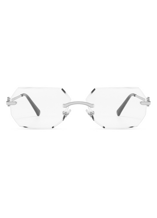 Rimless Transparent Octane Silver
