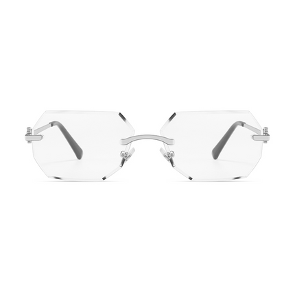 Rimless Transparent Octane Silver