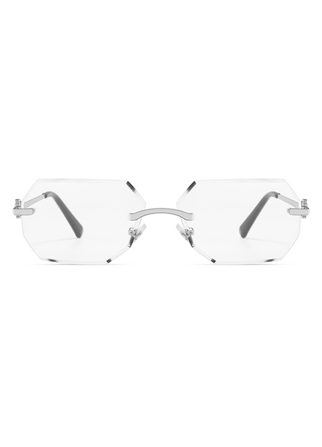 Rimless Transparent Octane Silver