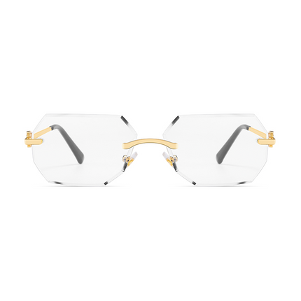 Rimless Transparent Octane Gold