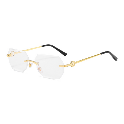 Rimless Transparent Octane Gold