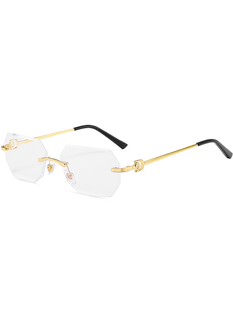 Rimless Transparent Octane Gold