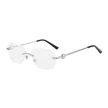 Rimless Transparent Octane Silver