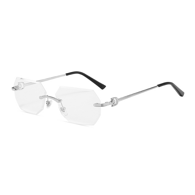 Rimless Transparent Octane Silver