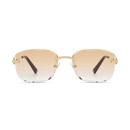 Rimless Terra Brown Rectangular
