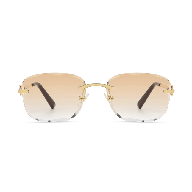 Rimless Terra Brown Rectangular