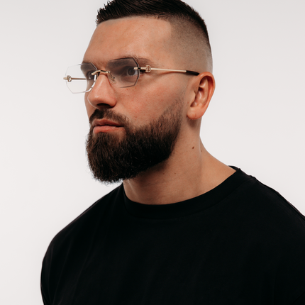 Rimless Transparent Octane Gold