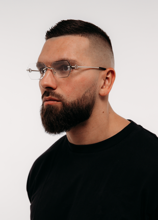 Rimless Transparent Octane Silver